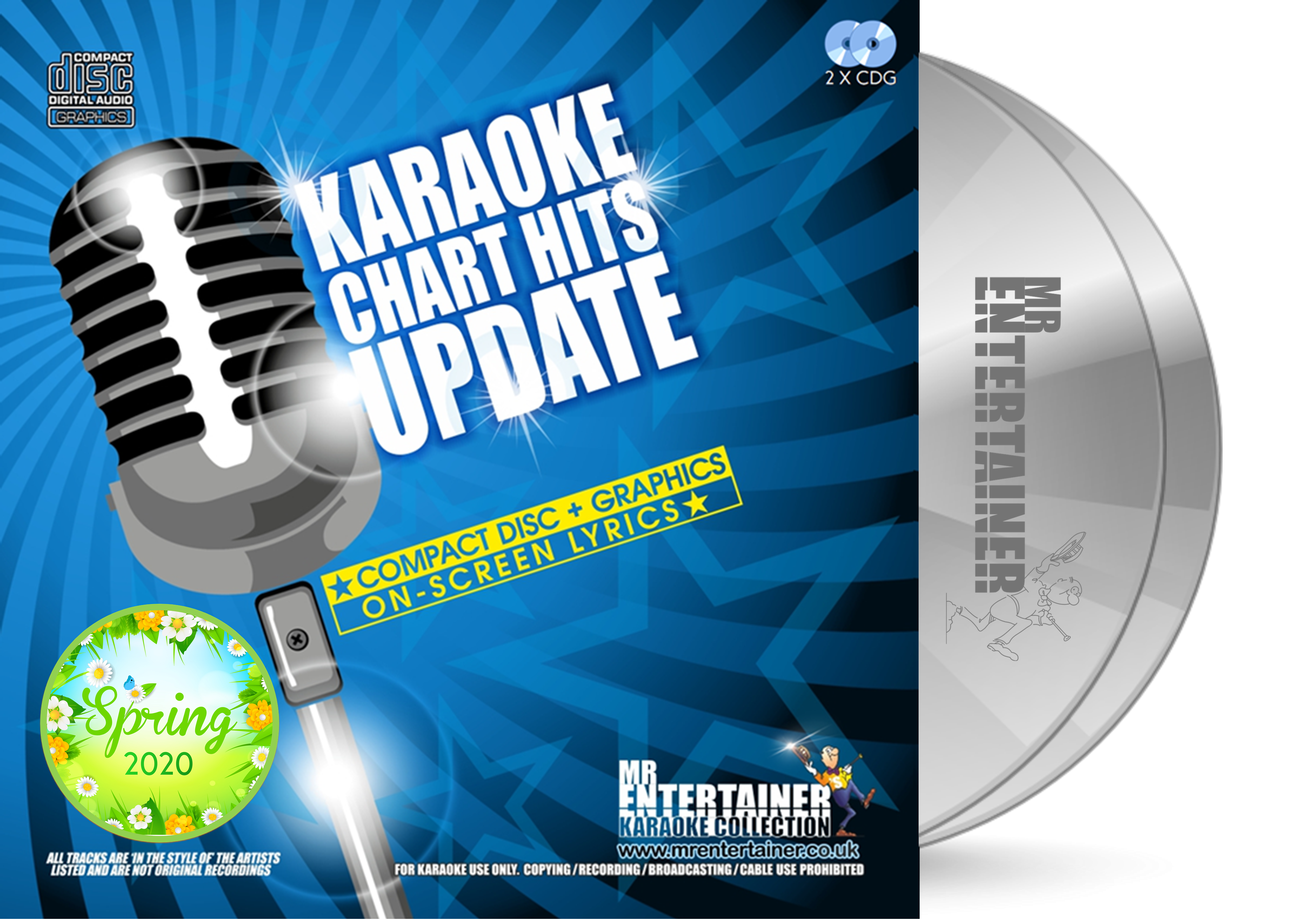 Mr Entertainer Karaoke Chart Hits Update Spring 2020 - Latest Popular Songs for Home Parties & Entertainment