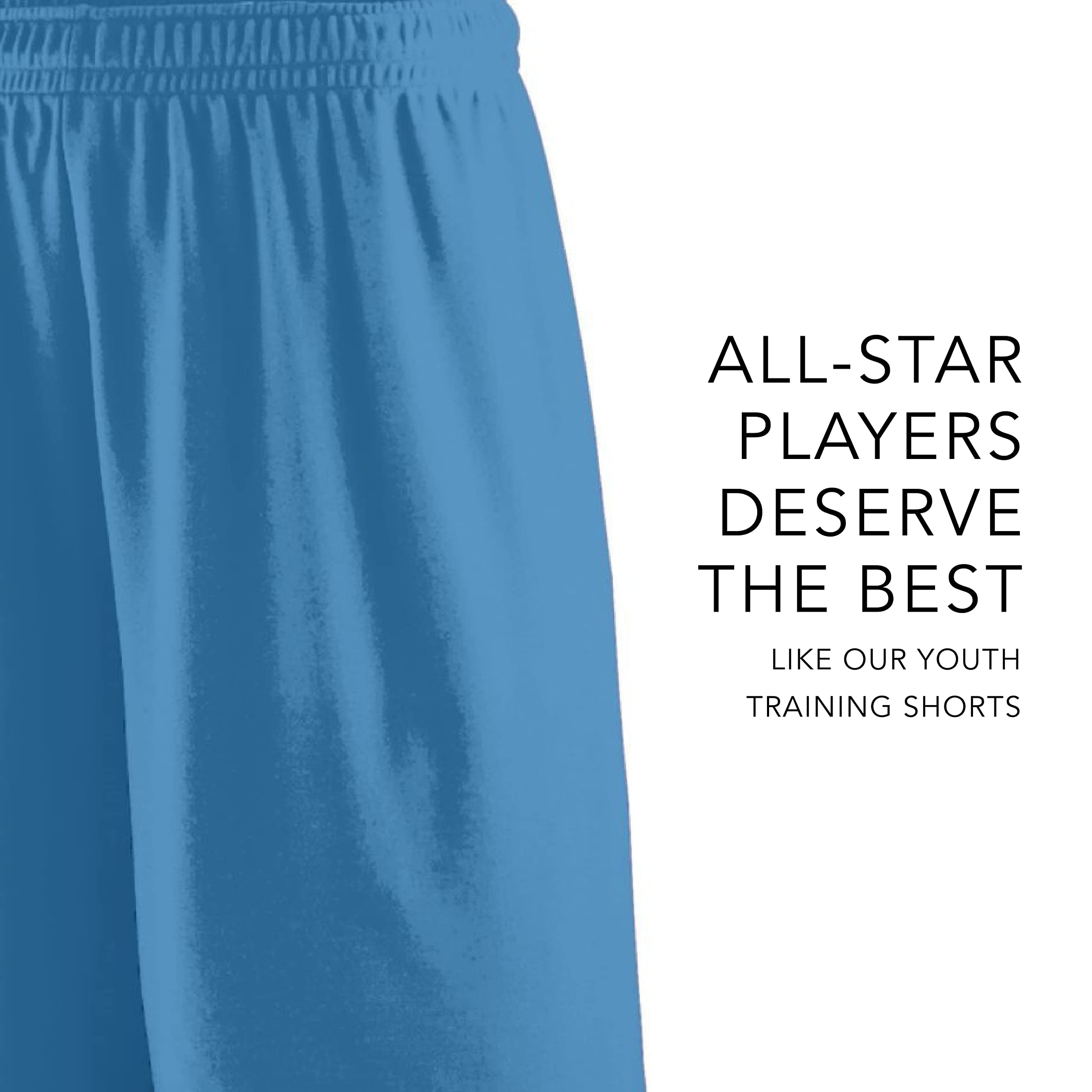 Augusta Sportswear Youth Training Shorts - 9-Inch Inseam Athletic Shorts for Teens, Breathable Gym Workout Clothes for Basketball, Running & School Sports
