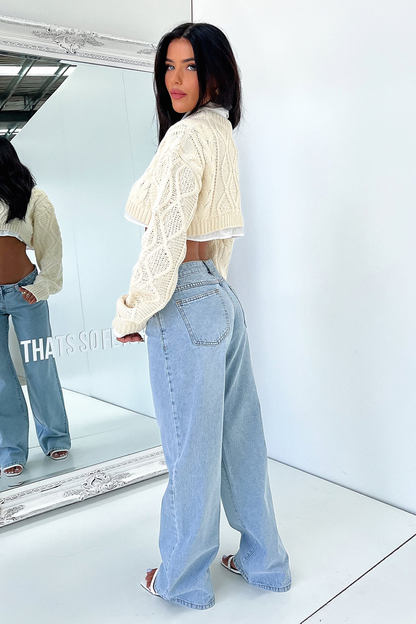 Lioness Sonny Knit Crop Top in Cream | Women's Fashion Tops for Casual Wear, Street Style & Layering