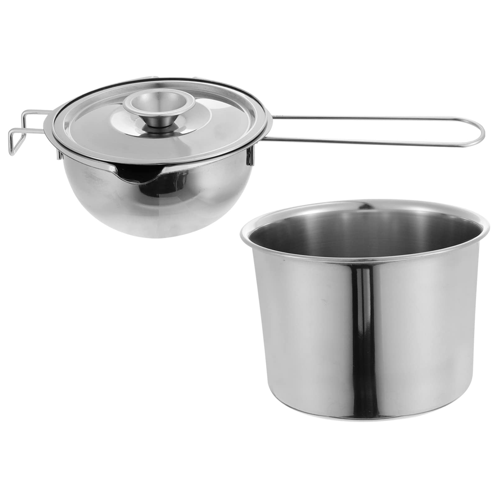 Premium Stainless Steel Double Boiler Melting Pot for Chocolate, Butter, Candy & Cheese - Heat-Resistant Handle & Non-Stick Coating - Ideal for Baking, Candy Making, Fondue & DIY Desserts at Home