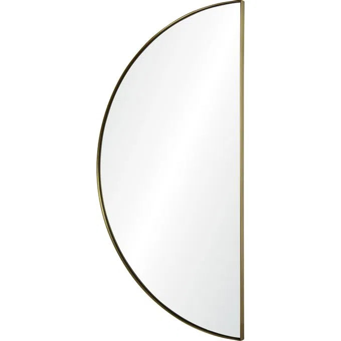 Half Moon Wall Mirror - Elegant Decorative Mirror for Living Room, Bedroom, Bathroom | Perfect for Home Decor, Vanity & Interior Design