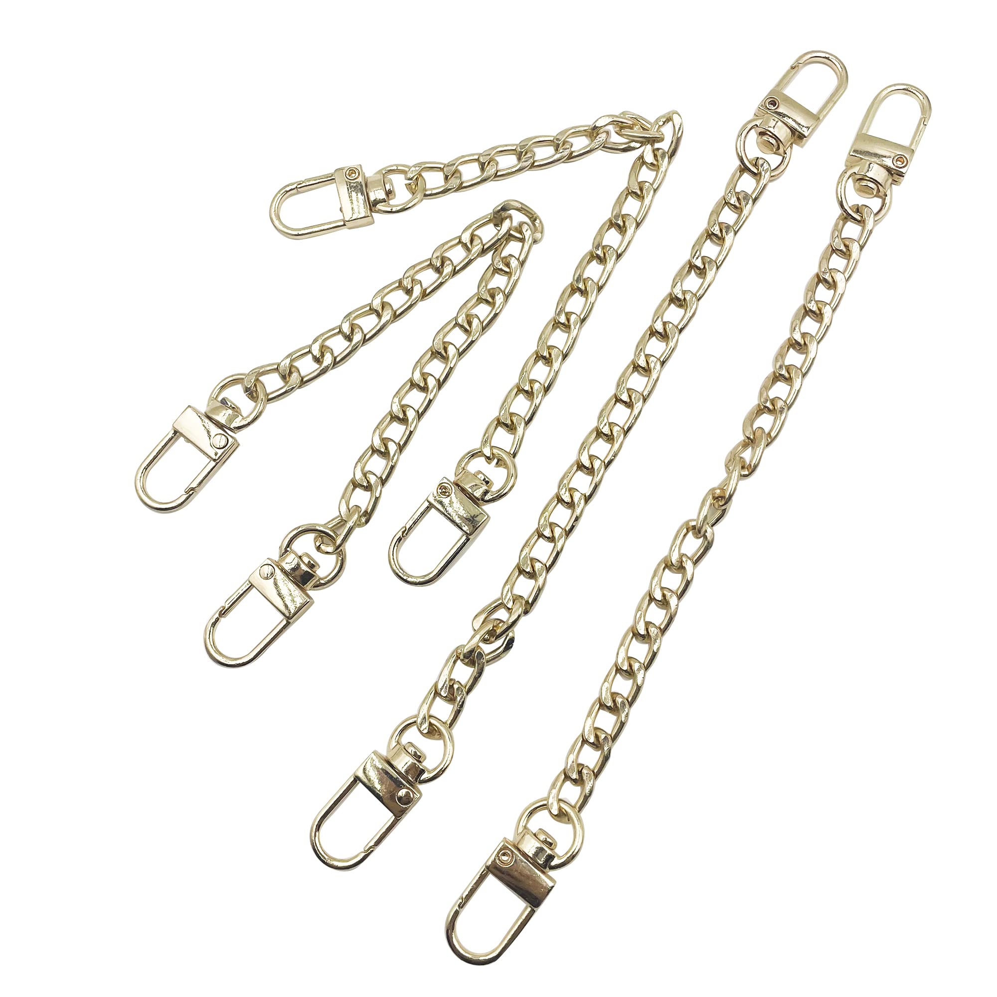 4PCS Purse Chain Straps - Replacement Strap with Metal Buckles for Wallets & Handbags | Extendable Bag Strap for Women's Purses, Crossbody Bags & Totes (Perfect for Travel, Shopping & Everyday Use)