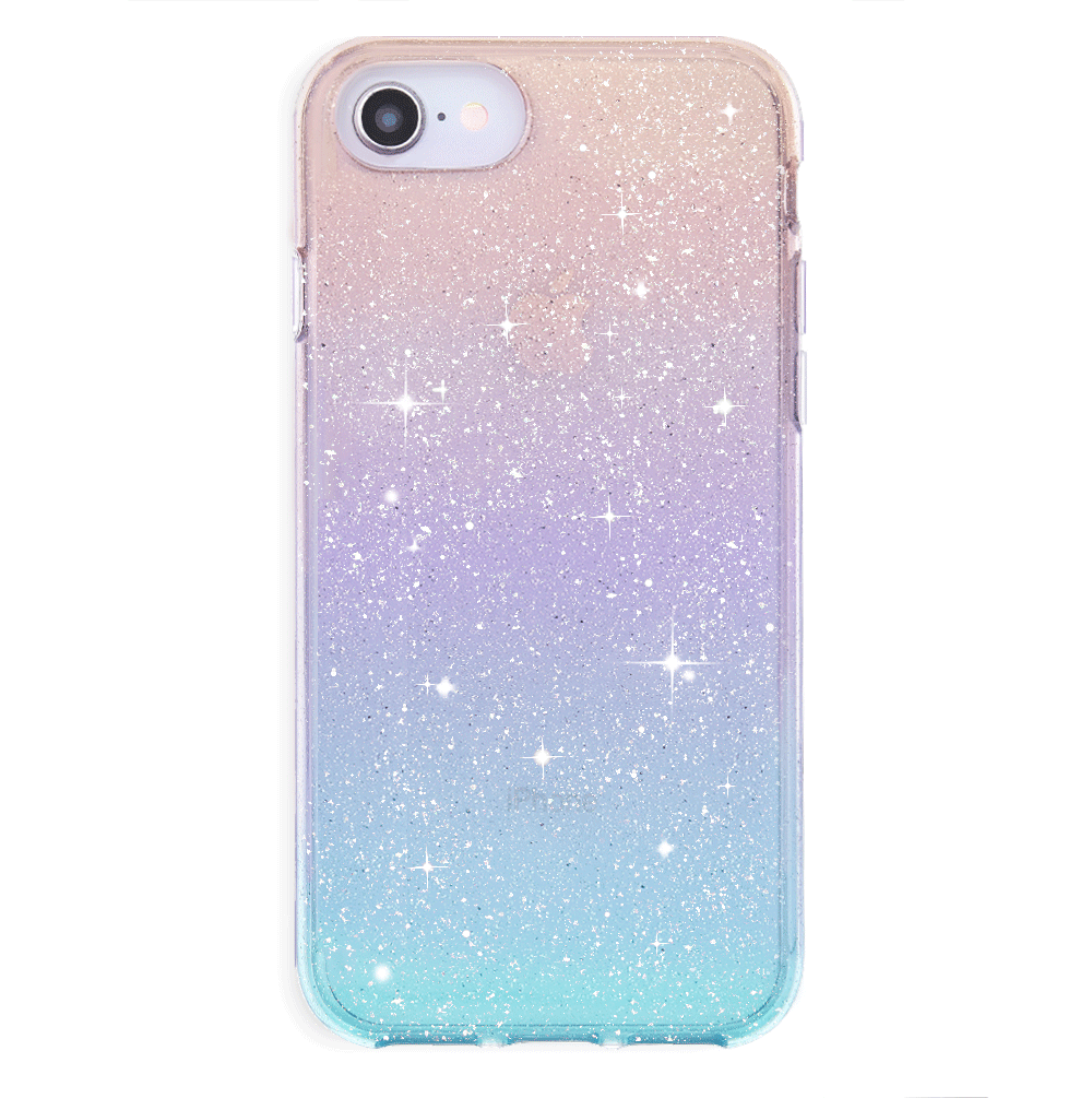 Ombre Stardust Glitter iPhone Case - Sparkling Protective Cover for iPhone 13/14/15 - Trendy Fashion Accessory for Women & Girls - Perfect for Parties, Daily Use & Gift Giving