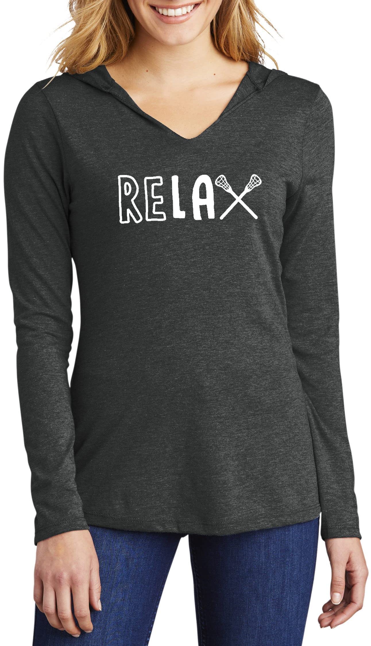 Funny Lacrosse T-Shirt for Women - Comfortable Hoodie Tee - Perfect for Game Day, Practice & Casual Wear