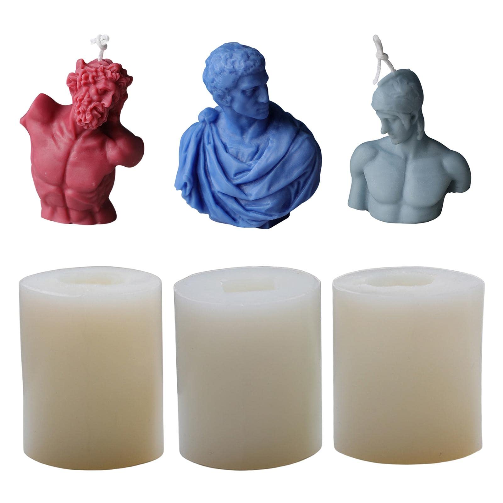 3D Portrait Resin Casting Mold for Candle Wax, Epoxy, Soap Making - Laocoon Design | DIY Crafts & Home Decor | Perfect for Candle Molds, Soap Molds, and Resin Art Projects | Create Unique Handmade Gifts and Decorative Pieces