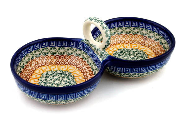 10-Piece Condiment Dish Set - Elegant Grecian Sea Design - Perfect for Serving Sauces, Dips, and Small Snacks at Parties and Gatherings