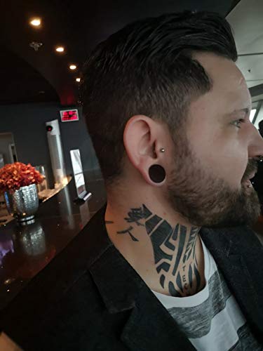 Brown Braided Wooden Plug Sawo Tribal Ear Expander with Laser Engraving - Perfect for Stretching Earlobes and Alternative Fashion Style