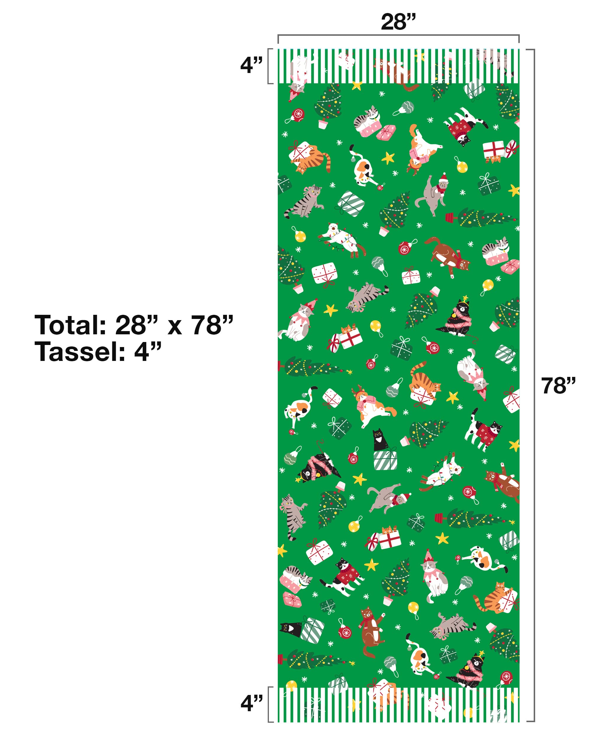 CBC Crown Christmas Dog Cat Scarf - Soft 25x75 Shawl for Pet Lovers