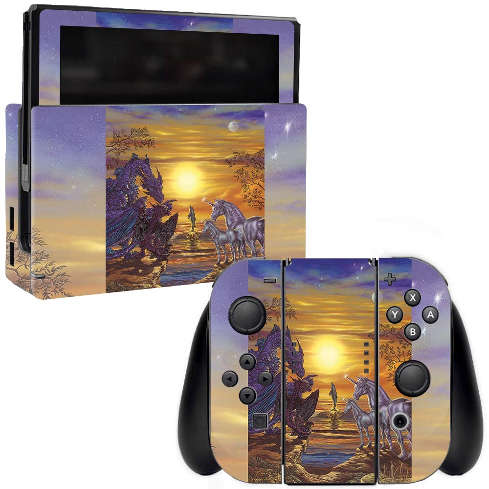 MightySkins Protective Vinyl Decal Wrap Cover for Nintendo Switch - Mythical Party Design | Durable, Customizable & Easy to Apply Skin | Made in USA | Perfect for Gaming, Travel & Personalization