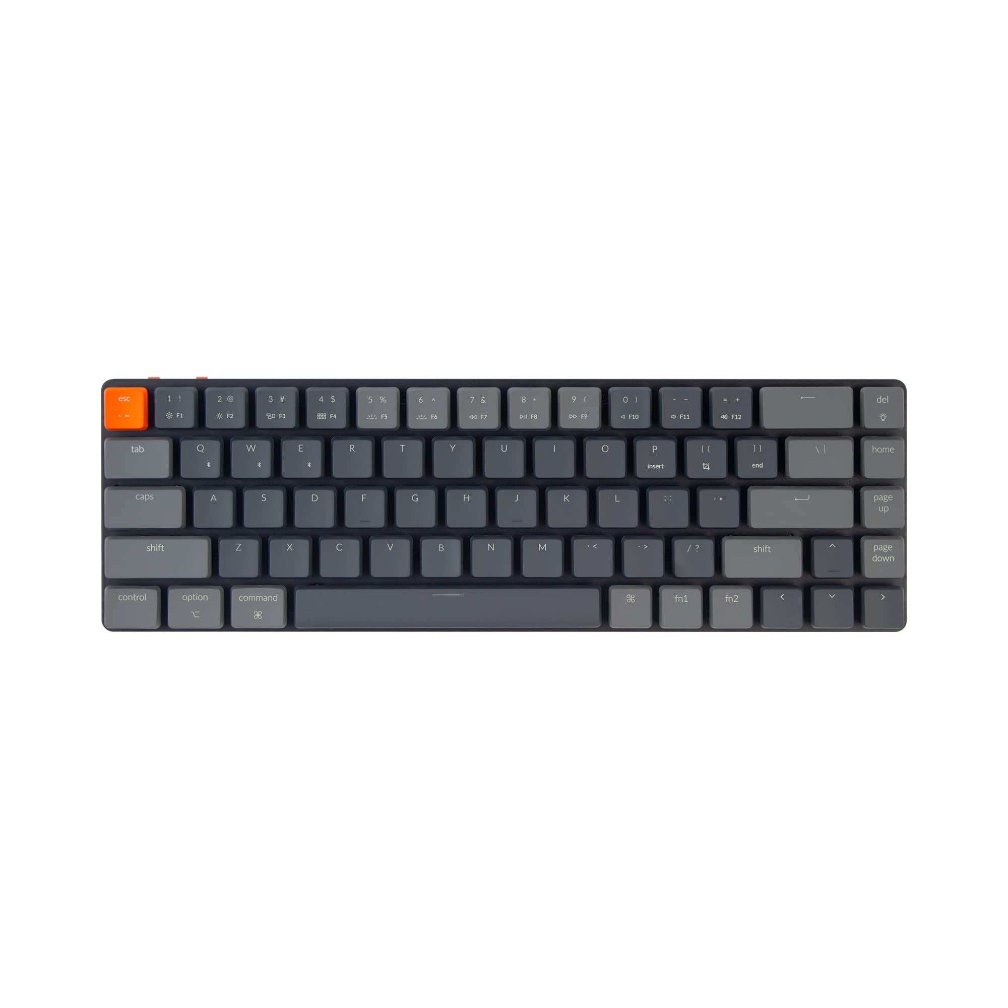 Keychron K7 65% Ultra-Slim Wireless Mechanical Keyboard - 68-Key RGB Backlit, Hot-Swappable, Low-Profile Optical Brown Switches for Mac/Windows (Bluetooth/USB) - Perfect for Office Work, Gaming & Programming