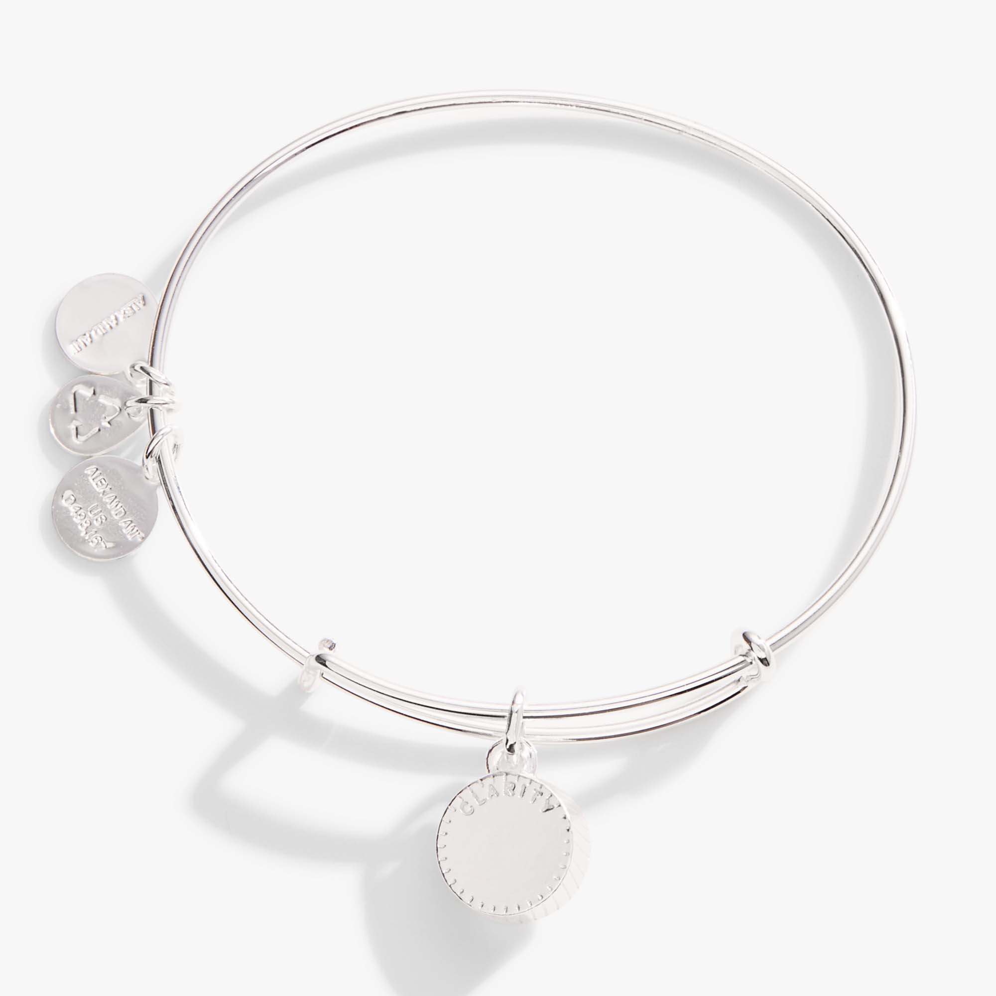 April Birthstone Bracelet - Clear Crystal Charm Bangle for Women, Girls | Perfect Gift for Birthday, Anniversary & Special Occasions | Elegant Jewelry for Everyday Wear & Formal Events