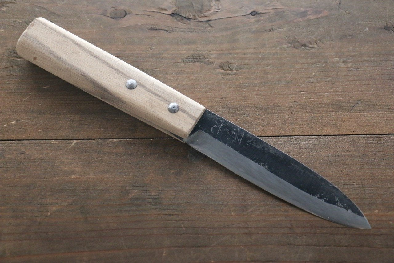 Premium Japanese Fukube Blue Steel No.2 Makiri Knife 135mm - Professional Sushi & Vegetable Knife for Chefs & Home Cooking
