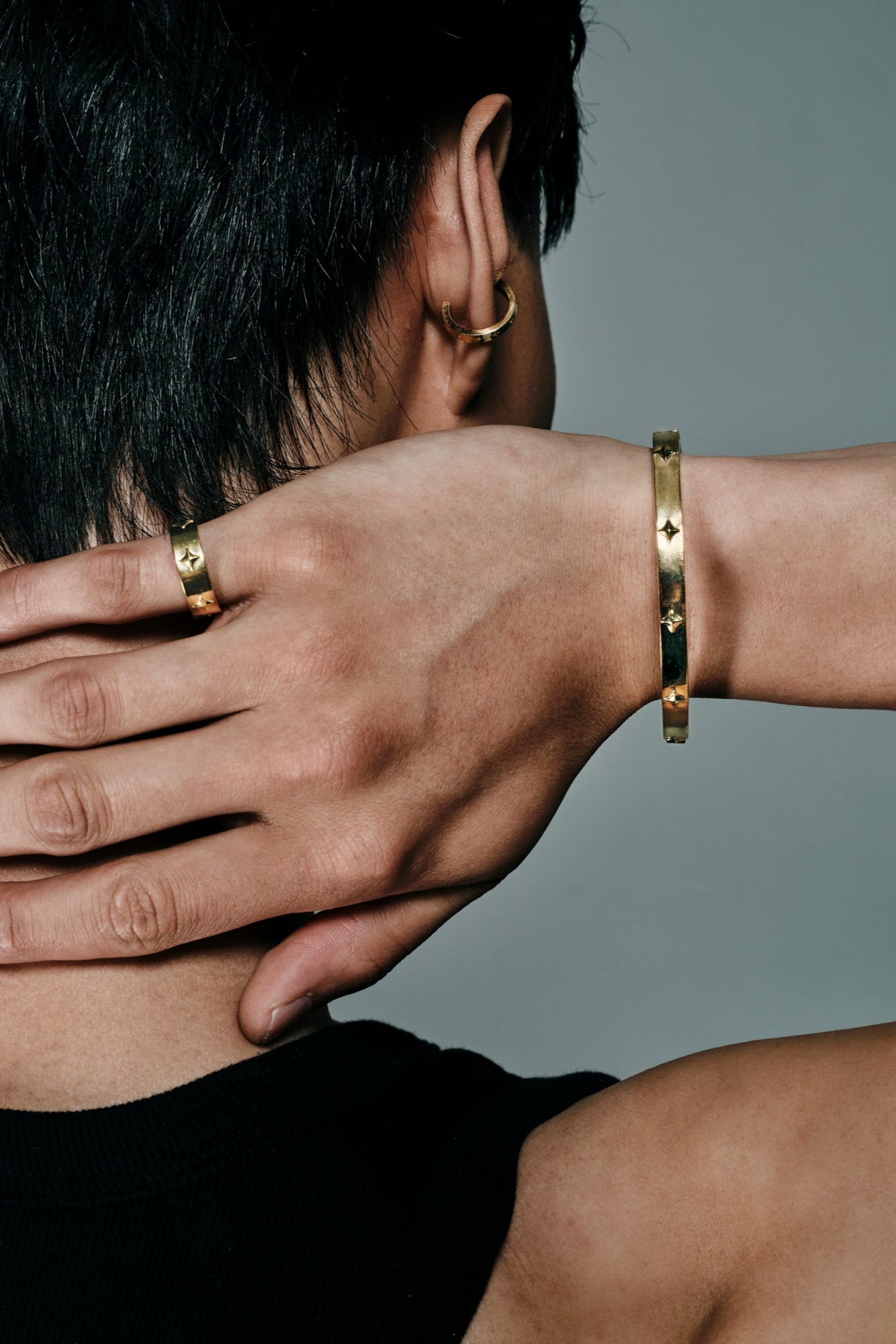 Elegant Midnight Gold Ring for Women - Perfect for Evening Parties, Date Nights & Special Occasions