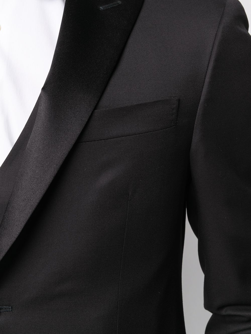 Premium CORNELIANI Men's Black Slim Fit Wool Dinner Suit for Formal Events & Business Meetings - Elegant Smoking Leader Tuxedo for Weddings, Galas & Special Occasions
