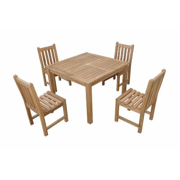 Montage Braxton 5-Piece Dining Set - Modern Kitchen Table & Chairs for Small Spaces - Perfect for Apartments, Breakfast Nooks & Cozy Dining Areas