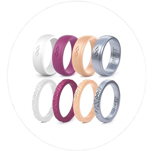 SetO - White, Burgundy, Peach, Silver