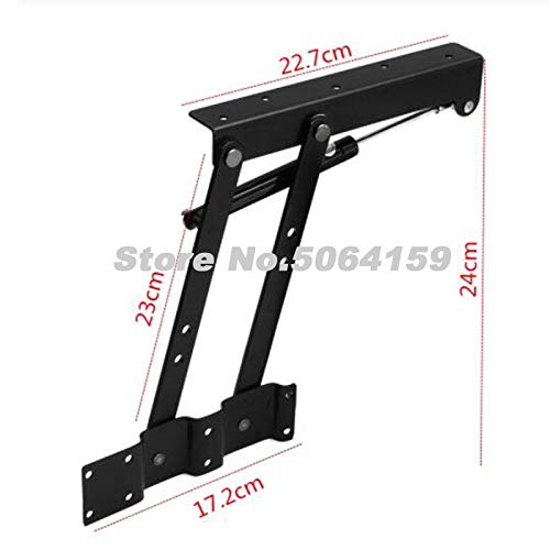 2Pcs Cabinet Hinges - Folding Spring Lift Up Table Hinge Mechanism for Furniture, Coffee & Computer Tables | Durable Hardware for Shelf & Rack Installation | Perfect for Home Office & Living Room Organization