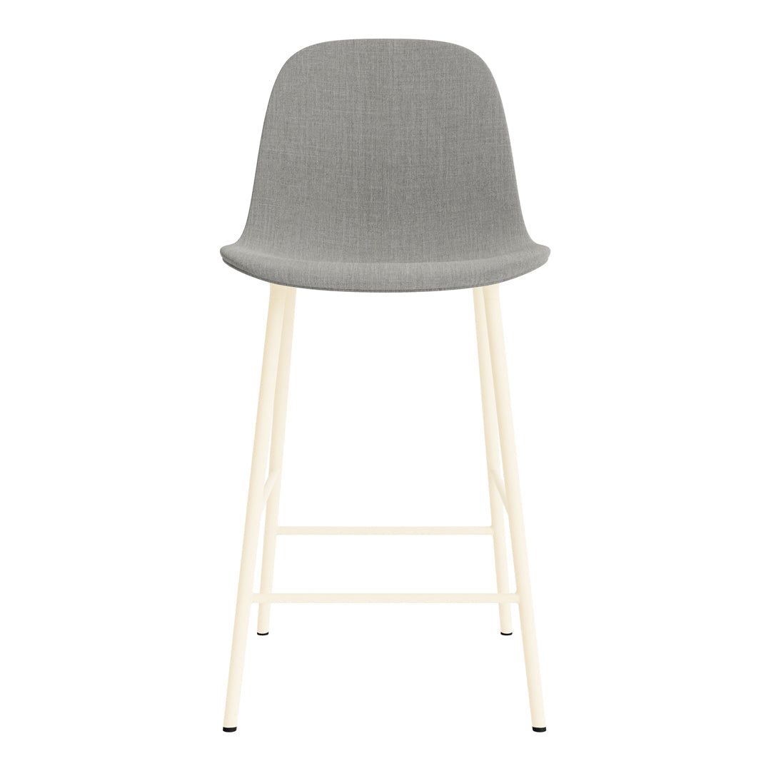 Premium Fully Upholstered Form Counter Chair - Stylish Bar Stool for Kitchen Island, Breakfast Nook & Home Bar Seating