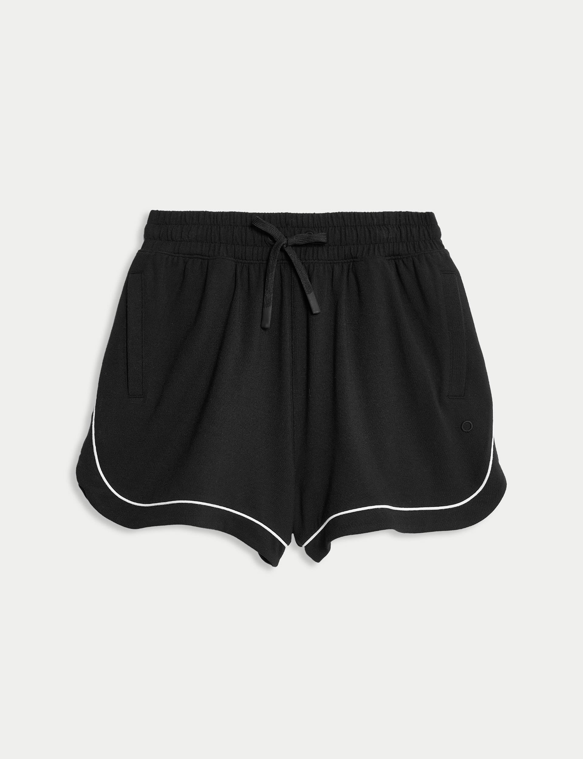 High Waisted Modal Shorts for Women - Soft & Stretchy Black Workout Shorts - Perfect for Yoga, Running, and Lounge Wear