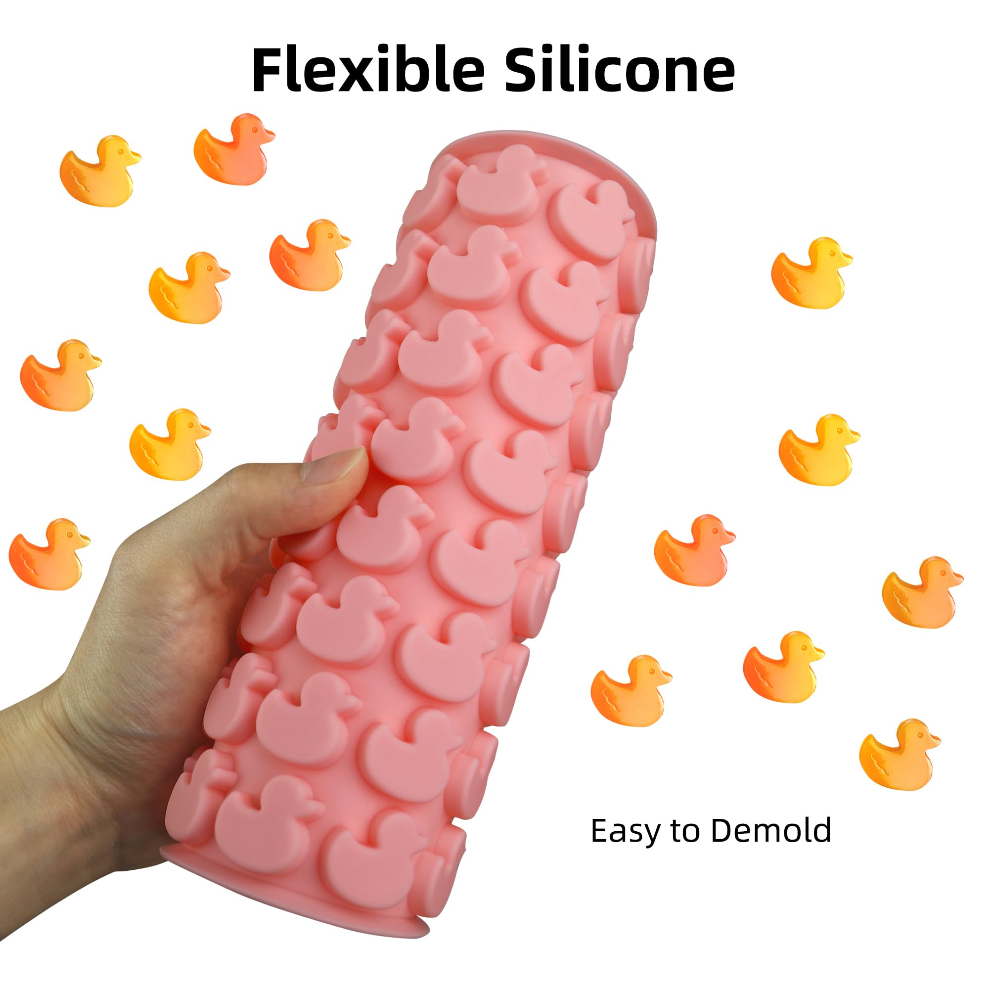 96-Cavity Mini Duck Silicone Molds for Baking Dog Treats, Biscuits, Cookies, Candy, Chocolate & Gummies | Perfect for Pet Snacks, Party Favors & DIY Desserts