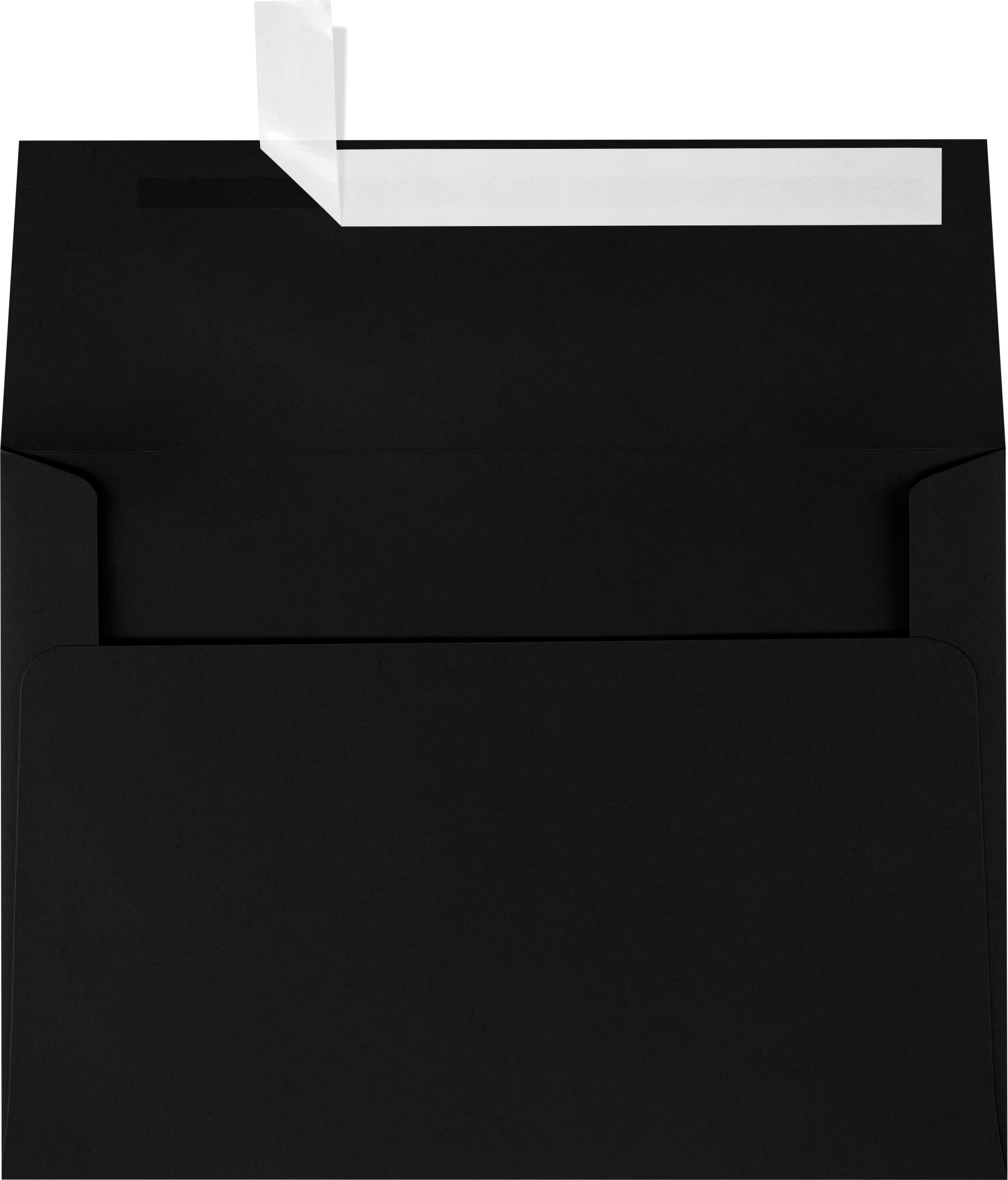 Premium LUXPAPER A7 Invitation Envelopes - 80 lb. Midnight Black Printable Envelopes for 5x7 Cards | Peel & Press Seal | 1000 Pack (5.25