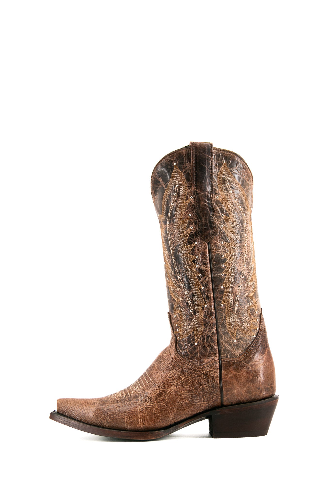 Lucero Snip Toe Cowgirl Boots for Women - Western Style Ankle Boots with Pointed Toe & Leather Upper - Perfect for Country Dancing, Rodeo, and Casual Outfits