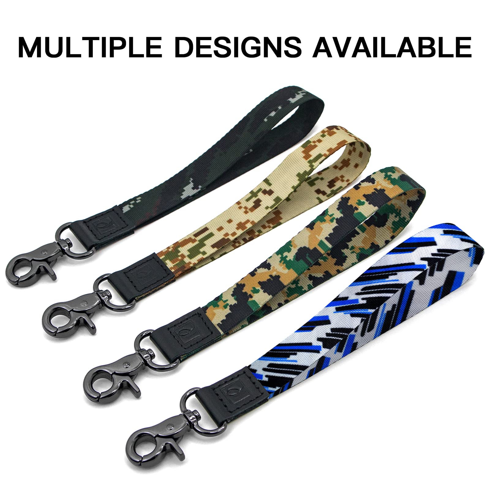 Secure Wrist Lanyard Keychain for Keys & ID Badges - Adjustable Wrist Strap for Men & Women - Perfect for Office, Gym, Travel & Events - Durable Key Holder with Comfortable Wristband (Style A)