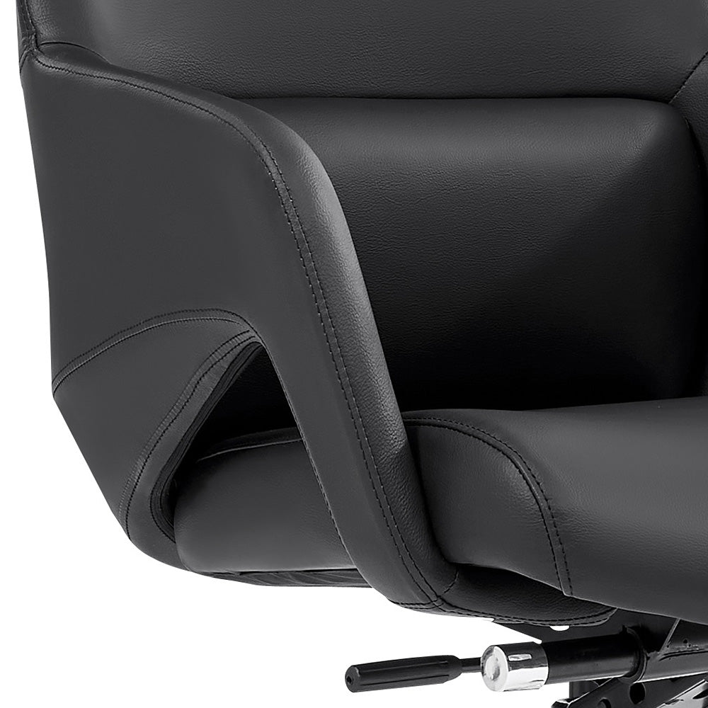 Premium RONAN Executive Office Chair - Ergonomic High Back Desk Chair with Adjustable Height & Lumbar Support - Black - Perfect for Home Office, Conference Rooms & Corporate Workspaces