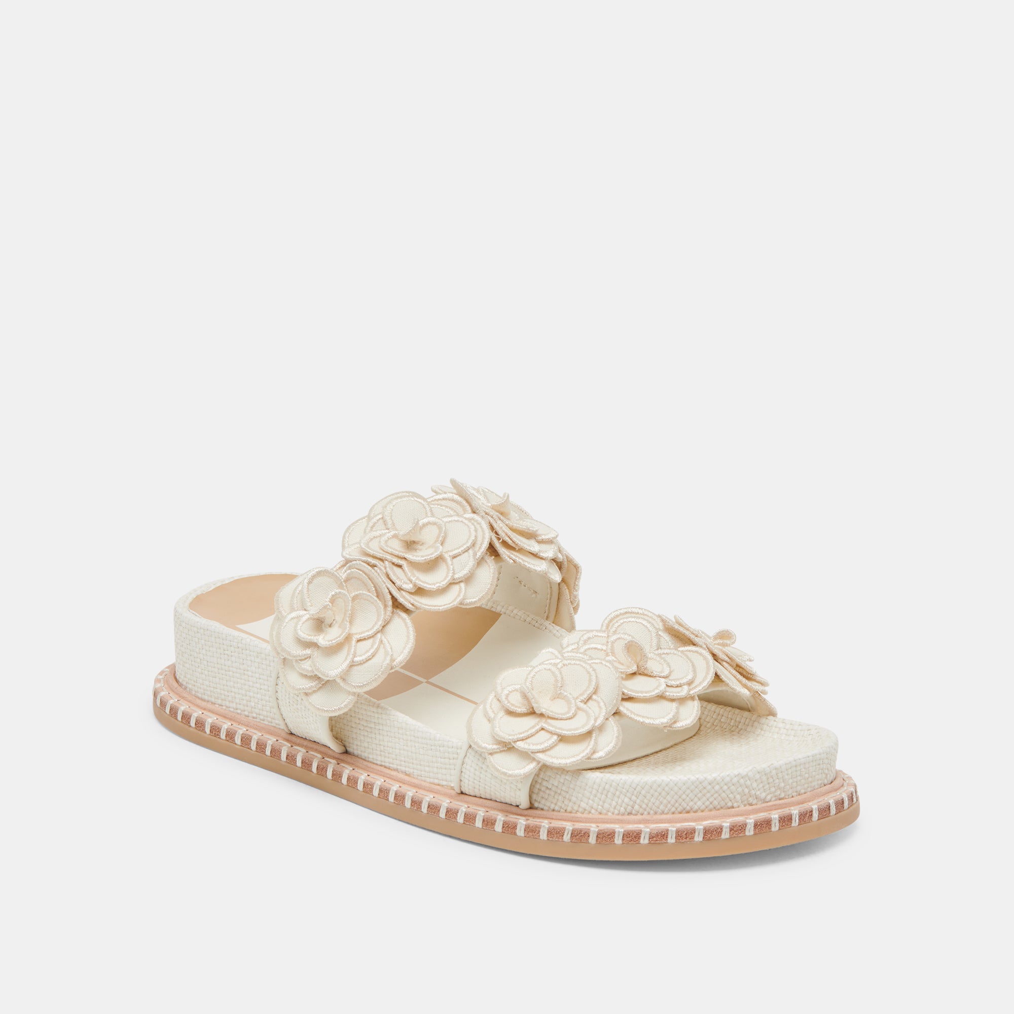 SHERLA Women's White Raffia Sandals - Comfortable Beach & Summer Casual Shoes for Walking, Travel, and Outdoor Activities