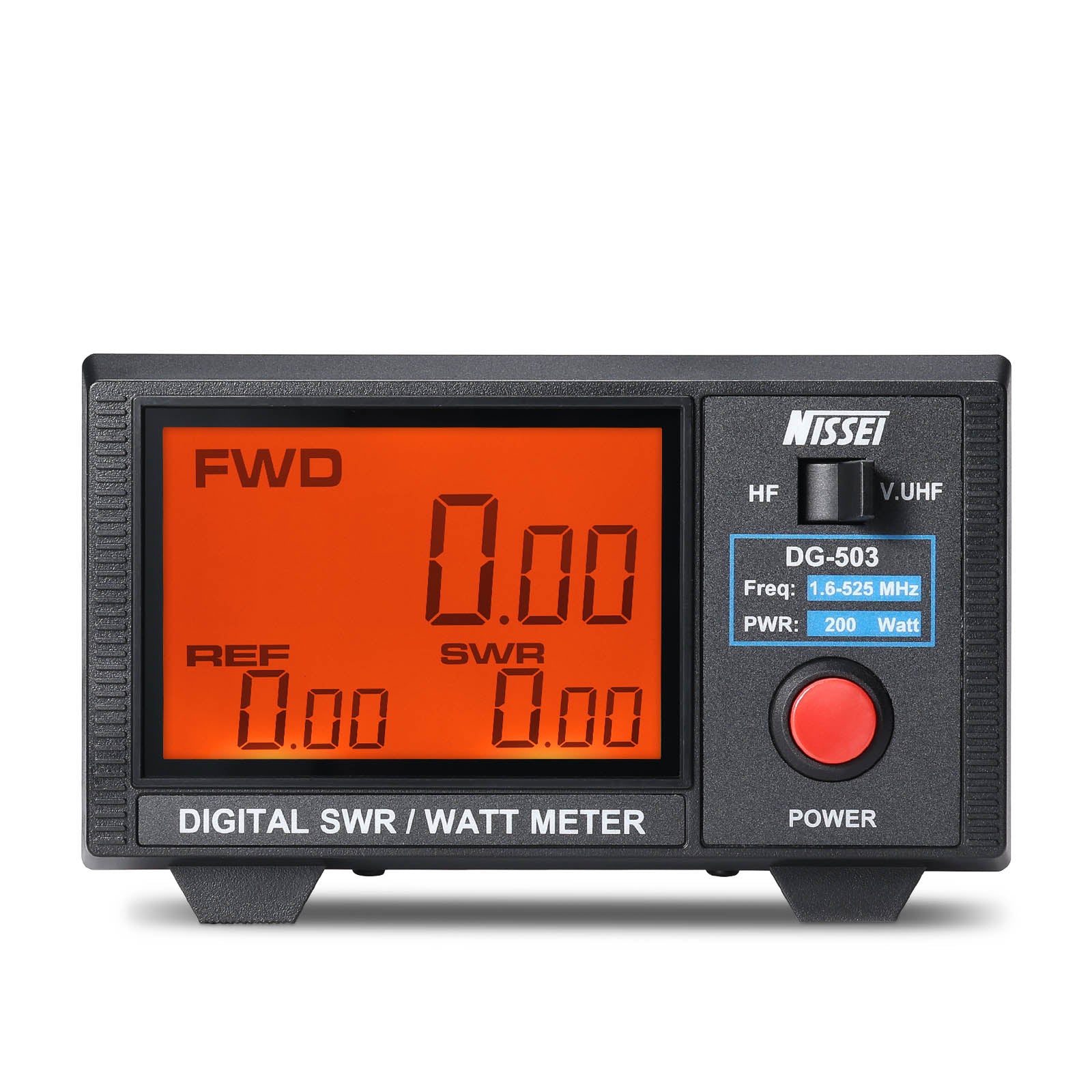 NISSEI DG 503 / DG 503MAX SWR Meter for HF/Dual Band Radio - 3.5 Inch LCD Screen, 200W Power Capacity - Compatible with CW/FM/FDMA/DMR/AM/SSB Modes - Perfect for Ham Radio, CB Radio & Antenna Tuning