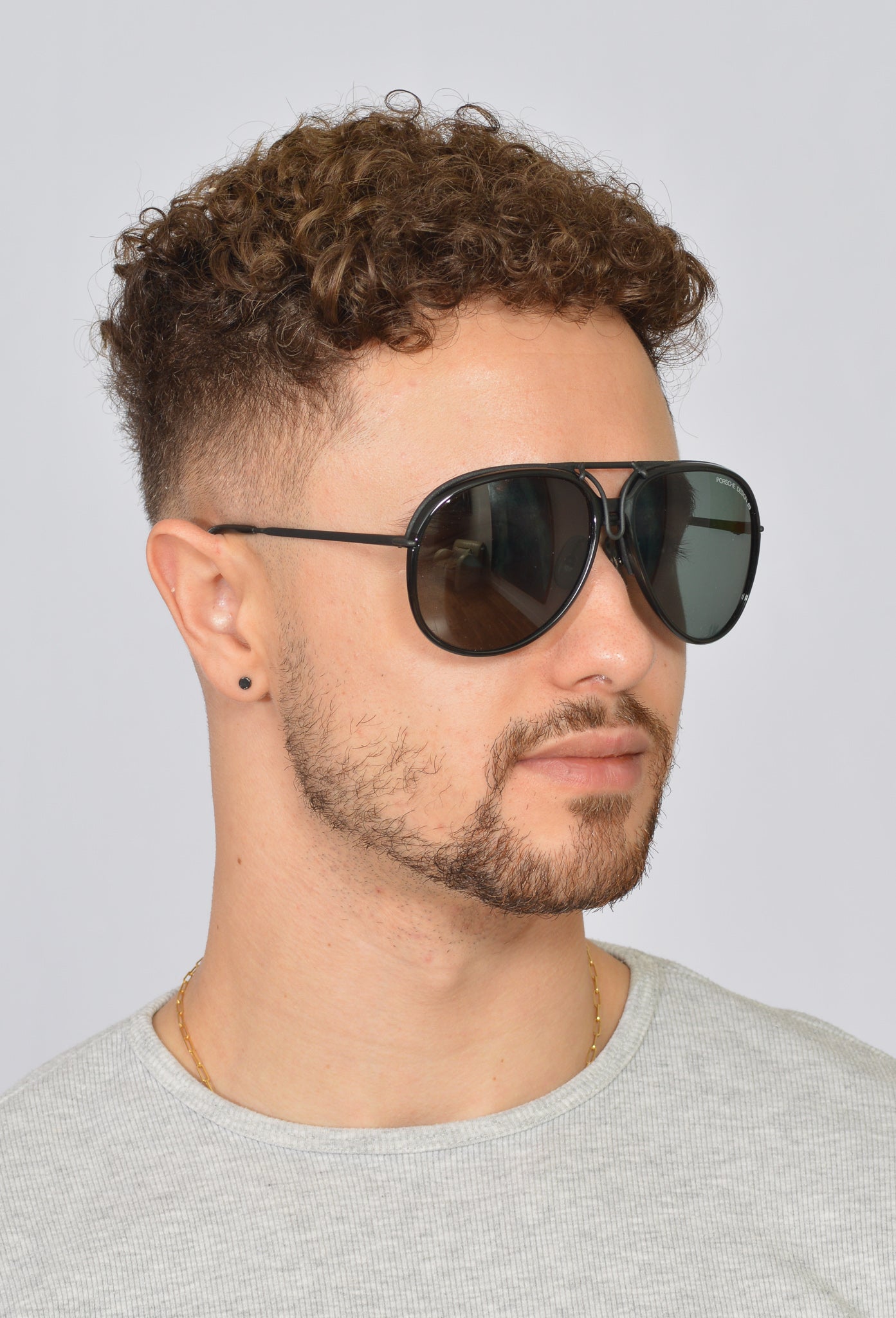 Porsche Design by Carrera 5632 SML Matte Black Interchangeable Sunglasses - Stylish UV Protection for Driving & Outdoor Activities