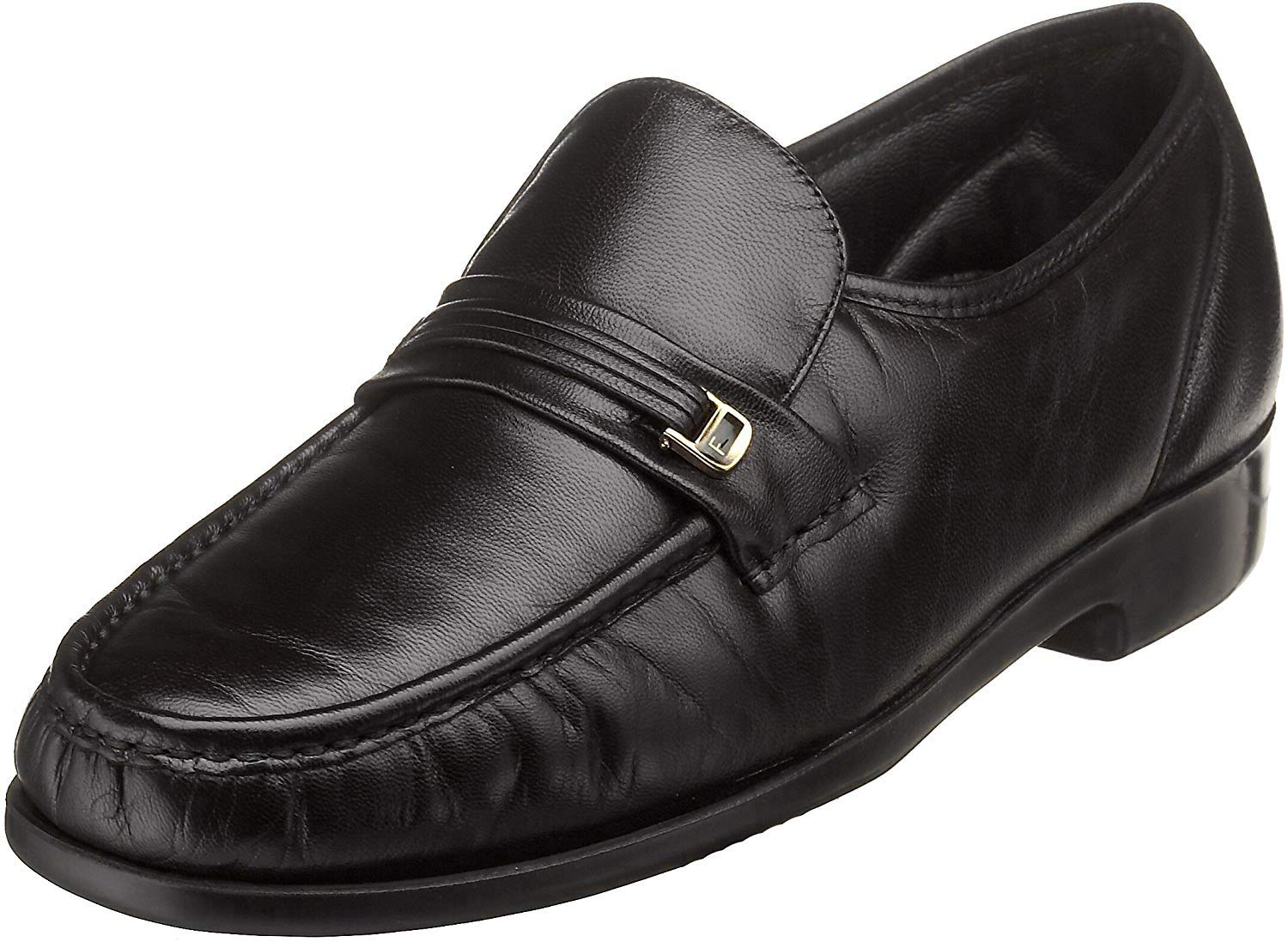 Florsheim Riva Moc-Bit Loafers for Men - Genuine Leather Slip-On Shoes in Brown - Comfortable Casual & Business Dress Shoes for Office, Travel & Everyday Wear