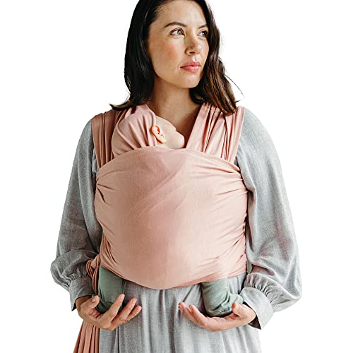 Solly Baby Wrap Carrier - Lightweight Newborn & Infant Sling for Men & Women - Soft Breathable Baby Wearing Solution - Perfect for Nursing, Errands & Hands-Free Parenting - Rose Quartz