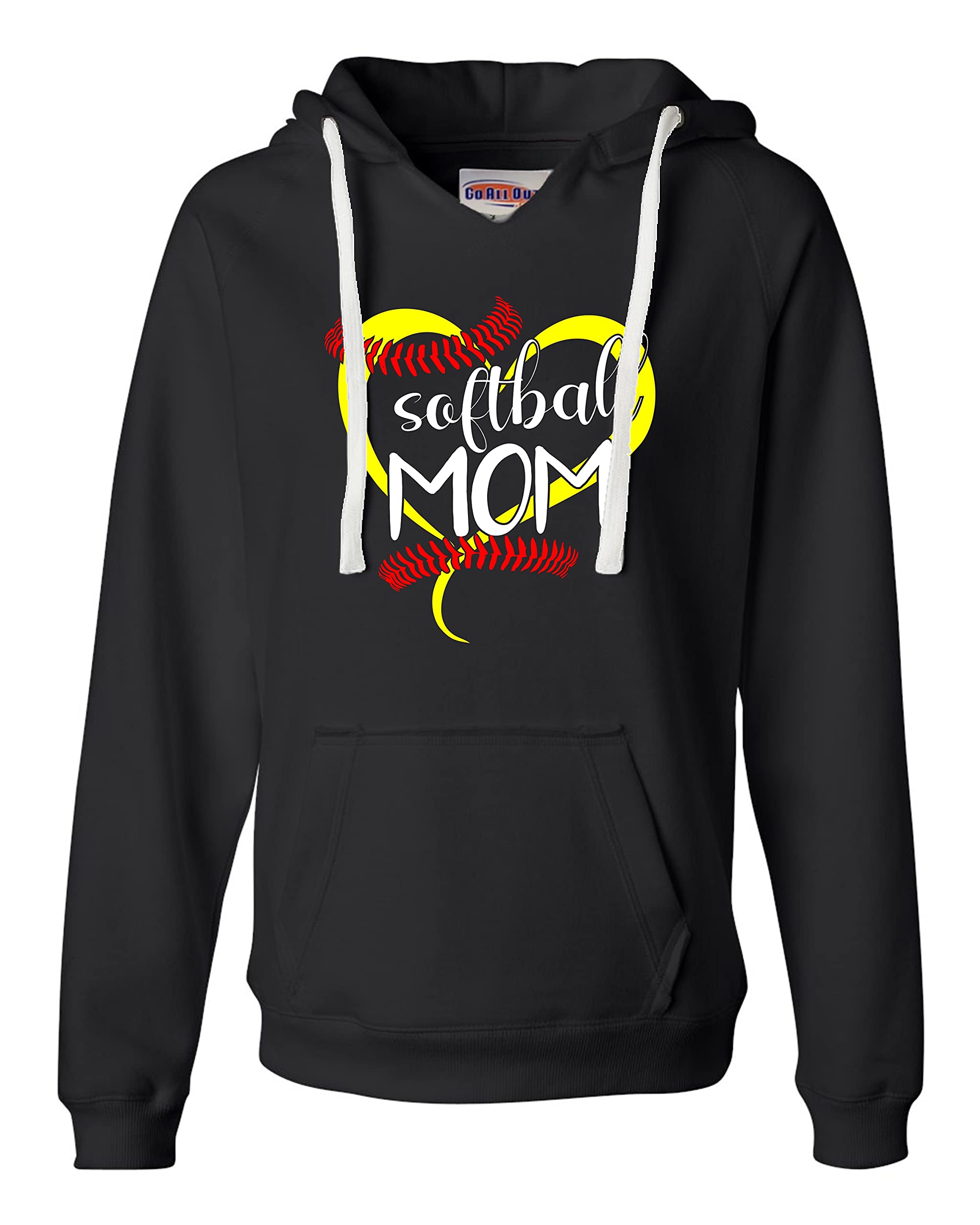 Soft & Cozy Women's Softball Mom Hoodie - Perfect for Mother's Day Gifts & Game Day Outfits | Warm Pullover for Baseball Moms, Team Support & Casual Wear