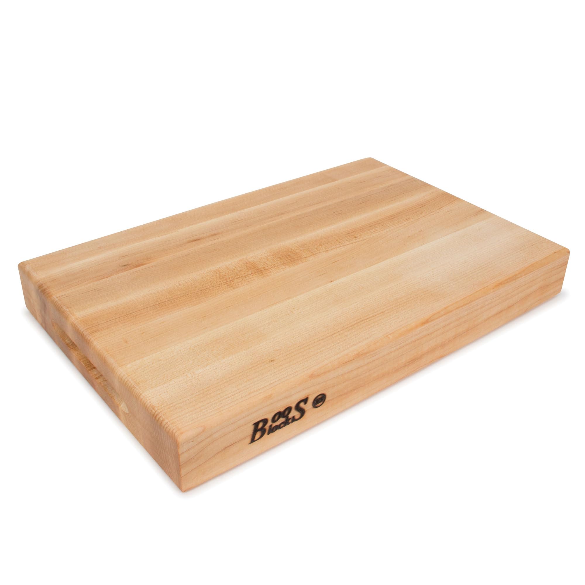 John Boos RA-Board Large Reversible Maple Wood Cutting Board 18x12x2.25 Inches - Perfect for Kitchen, Butcher Block & Food Prep - Durable for Meat, Vegetables & Bread