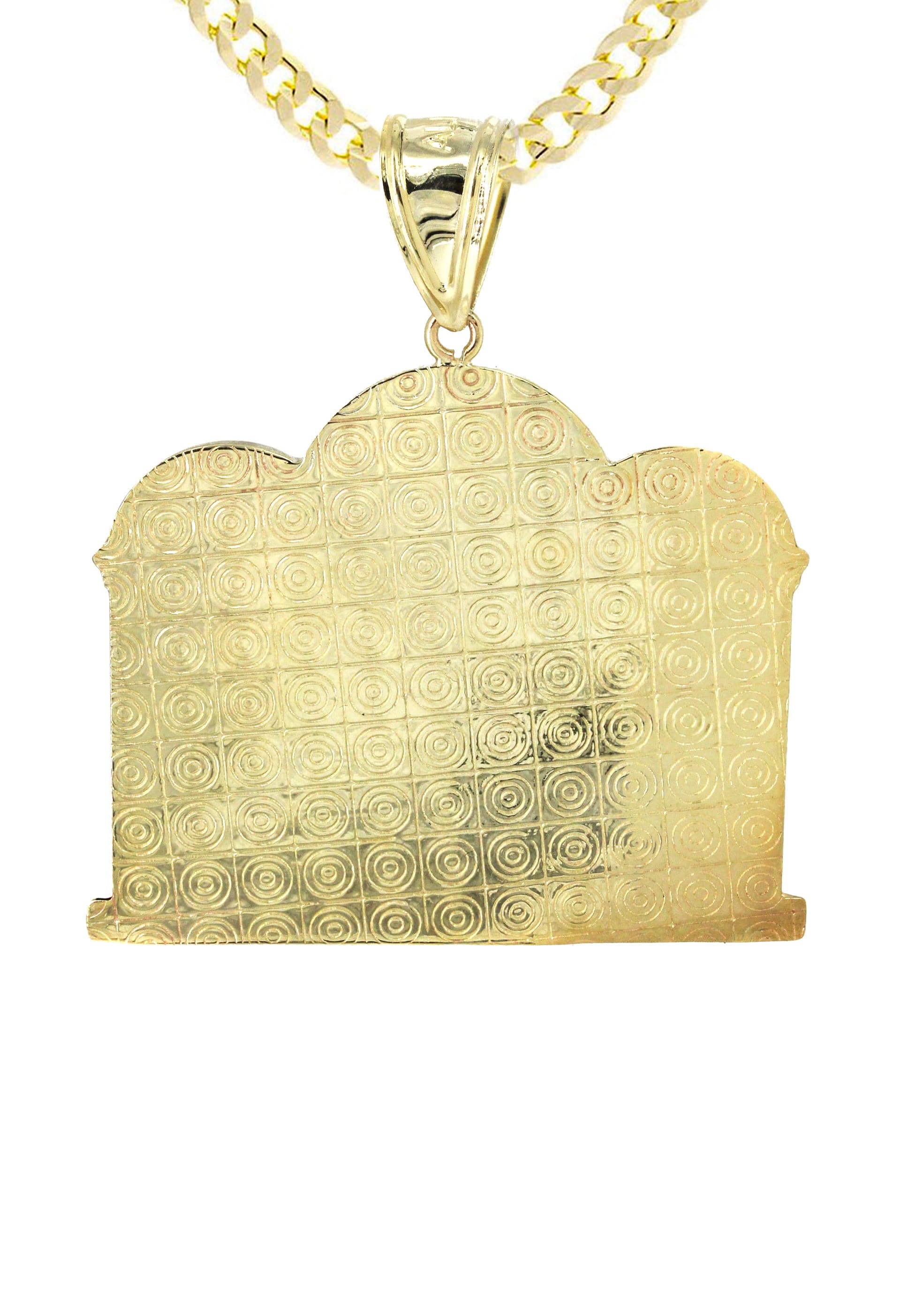 10K Yellow Gold Last Supper Pendant Necklace for Men & Women - 18.3 Grams Religious Jewelry Gift for Christmas, Baptism & Faith-Based Occasions