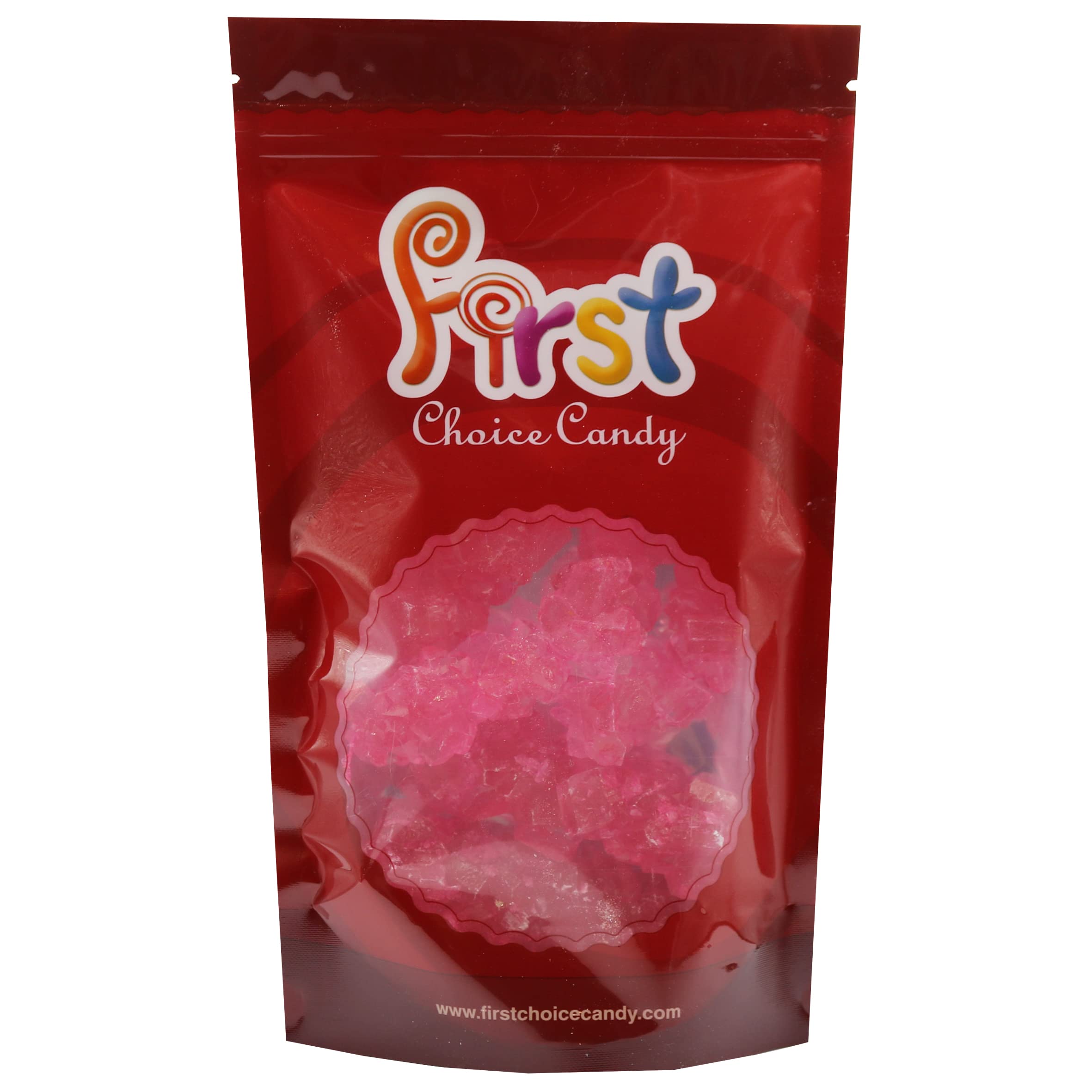 FirstChoiceCandy Rock Candy Strings - 1.5 Pound Bulk Bag (Pink Cherry Flavor) | Natural Hard Candy for Parties, Weddings, Baby Showers & Dessert Decorations