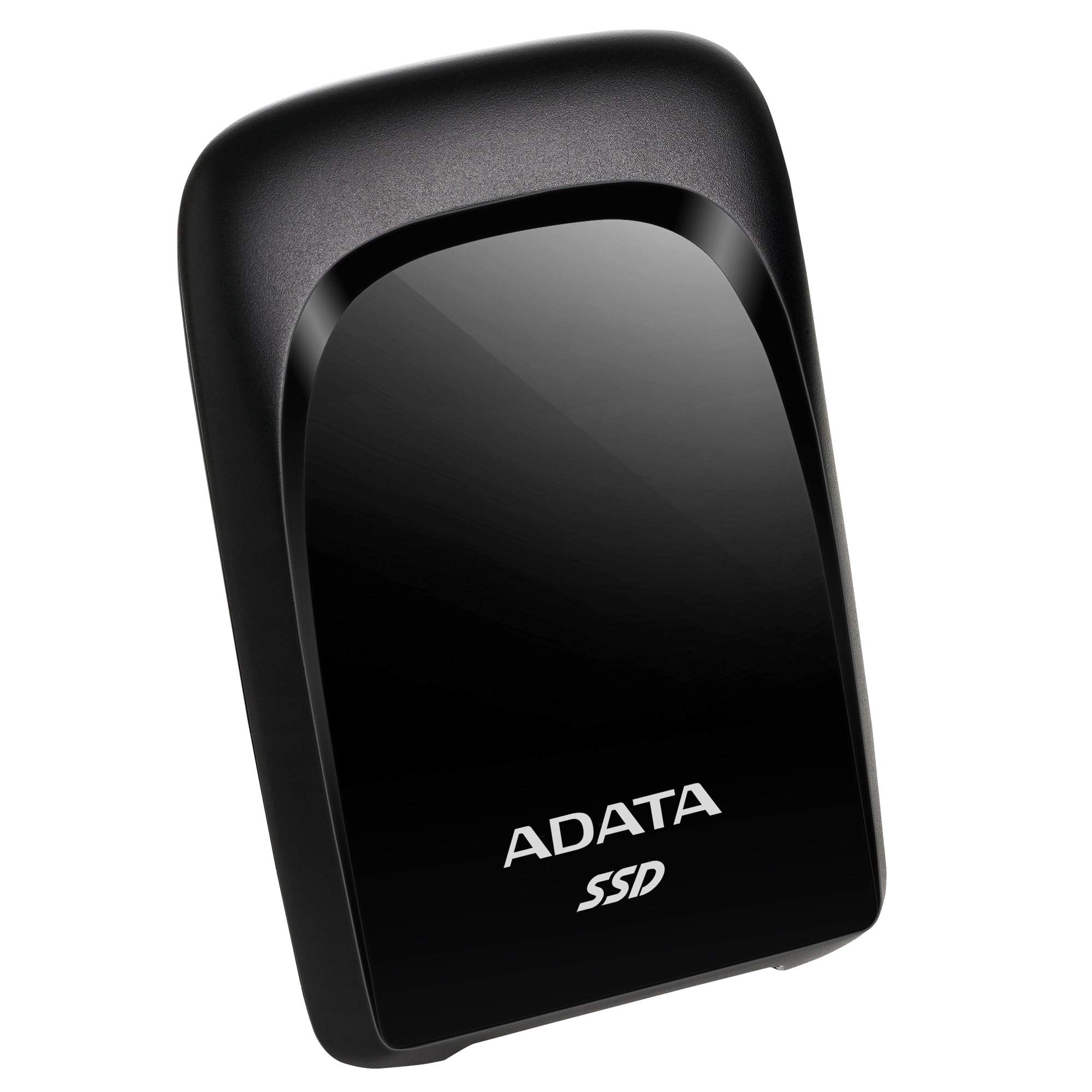 ADATA SC680 960GB External SSD Portable Hard Drive - USB 3.2 Gen 2 Type-C (10Gbps), 2.5 Inch Ultra Slim Design, High Speed Data Transfer for PC, Mac, Laptop, Gaming & Photo Editing - Black (ASC680-960GU32G2-CBK)
