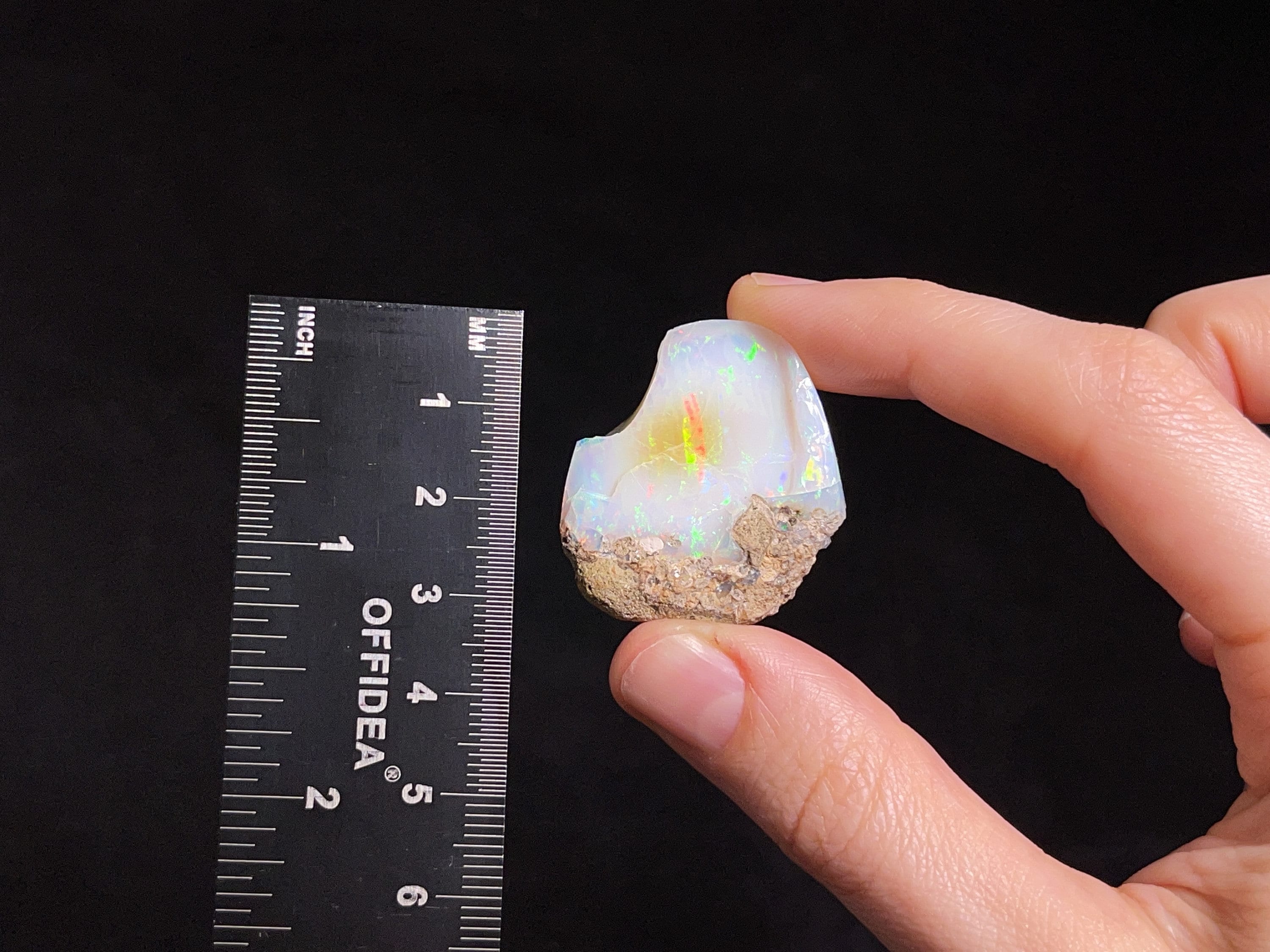 Natural AAA Polished Welo Opal Crystal - October Birthstone | Raw Opal Gemstone for Jewelry Making, Healing Crystals & Spiritual Gifts (44623)