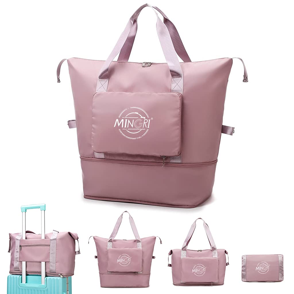 Stylish Women's Travel Duffel Tote Bag - Waterproof Weekender Overnight Carry On Bag with Trolley Sleeve for Airplane, Gym, Beach & Weekend Getaways | Perfect for Business Trips, Vacation & Daily Commute