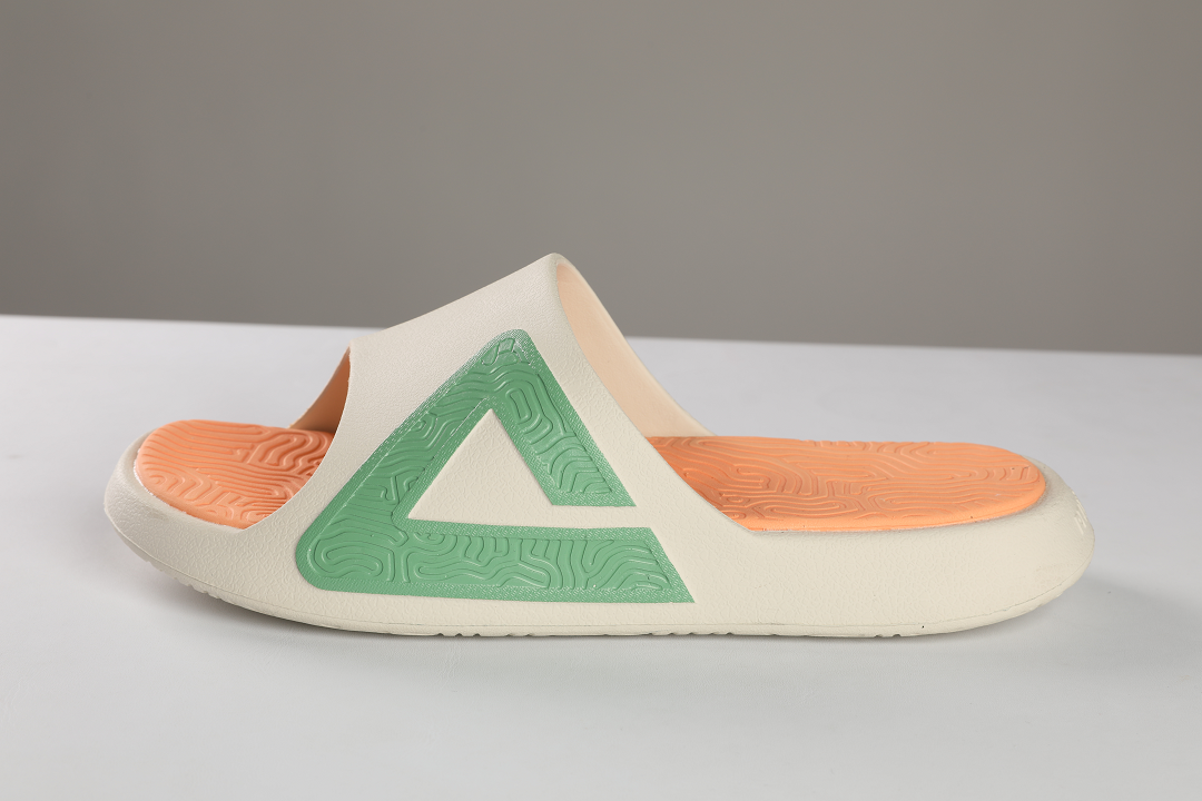 PEAK Unisex Slippers Taichi Slides 1.0 - Comfortable House Shoes for Men & Women - Rice/White/Fruit Green - Perfect for Indoor, Lounge, Yoga and Spa Use