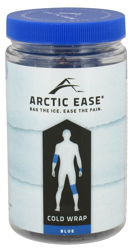 Reusable Cold Compression Wrap - Blue, Pack of 2 - Ideal for Sports Injuries, Muscle Pain Relief & Post-Surgery Recovery
