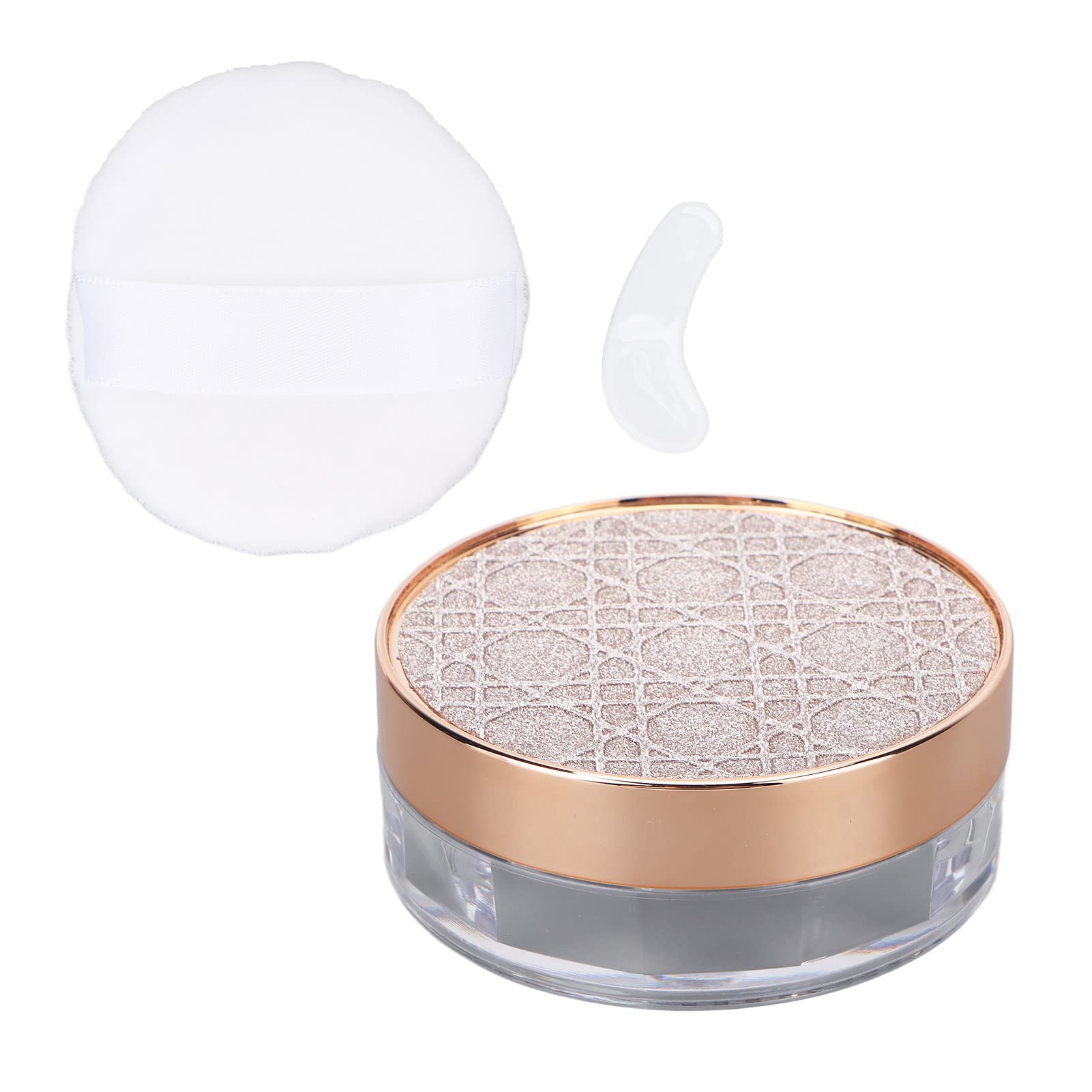 8g Empty Powder Box - Refillable Air Cushion Puff Plastic Makeup Container for Loose Powder | Travel-Friendly & Daily Use | Perfect for Women's Cosmetic Touch-Ups at Home, Office or On-The-Go