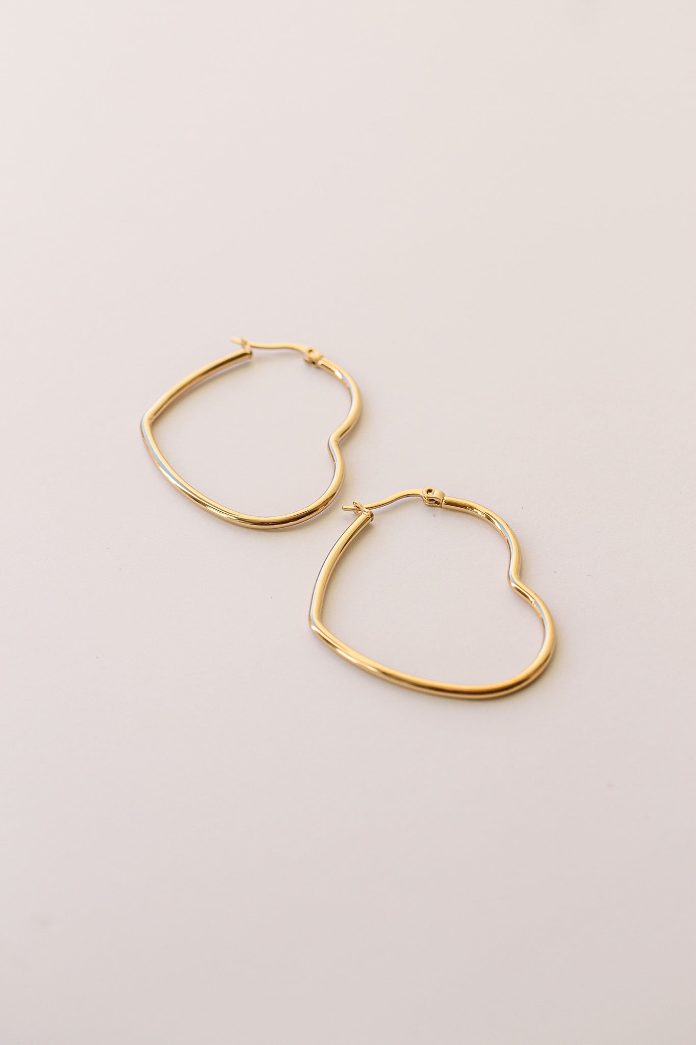 Jumbo Heart Hoop Earrings - Large Gold Plated Dangle Earrings for Women | Perfect for Valentine's Day, Date Night & Special Occasions