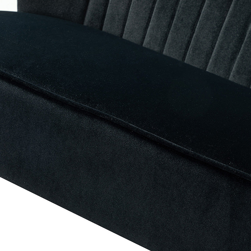 Bariana Velvet Loveseat - Soft & Luxurious Small Couch for Living Room, Bedroom, or Office - Perfect for Cozy Seating & Home Decor