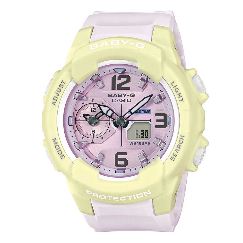 CASIO BABY-G BGA-230PC-9BDR Women's Digital Sport Watch - Shock Resistant, Water Resistant, LED Light - Perfect for Running, Swimming, Gym & Outdoor Activities