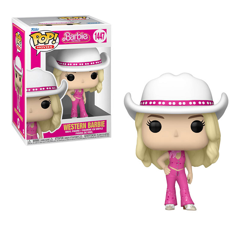 Funko Pop! Barbie The Movie Western Barbie #1447 Collectible Vinyl Figure - Perfect for Barbie Fans, Movie Collectors & Home Decor