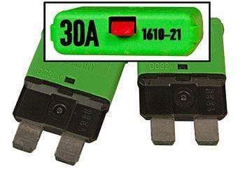 Midnite Solar 30A Resettable Circuit Breaker | MNKID BREAKER 30A DC for Solar Panels, RV & Off-Grid Power Systems | Overload Protection for Renewable Energy Applications