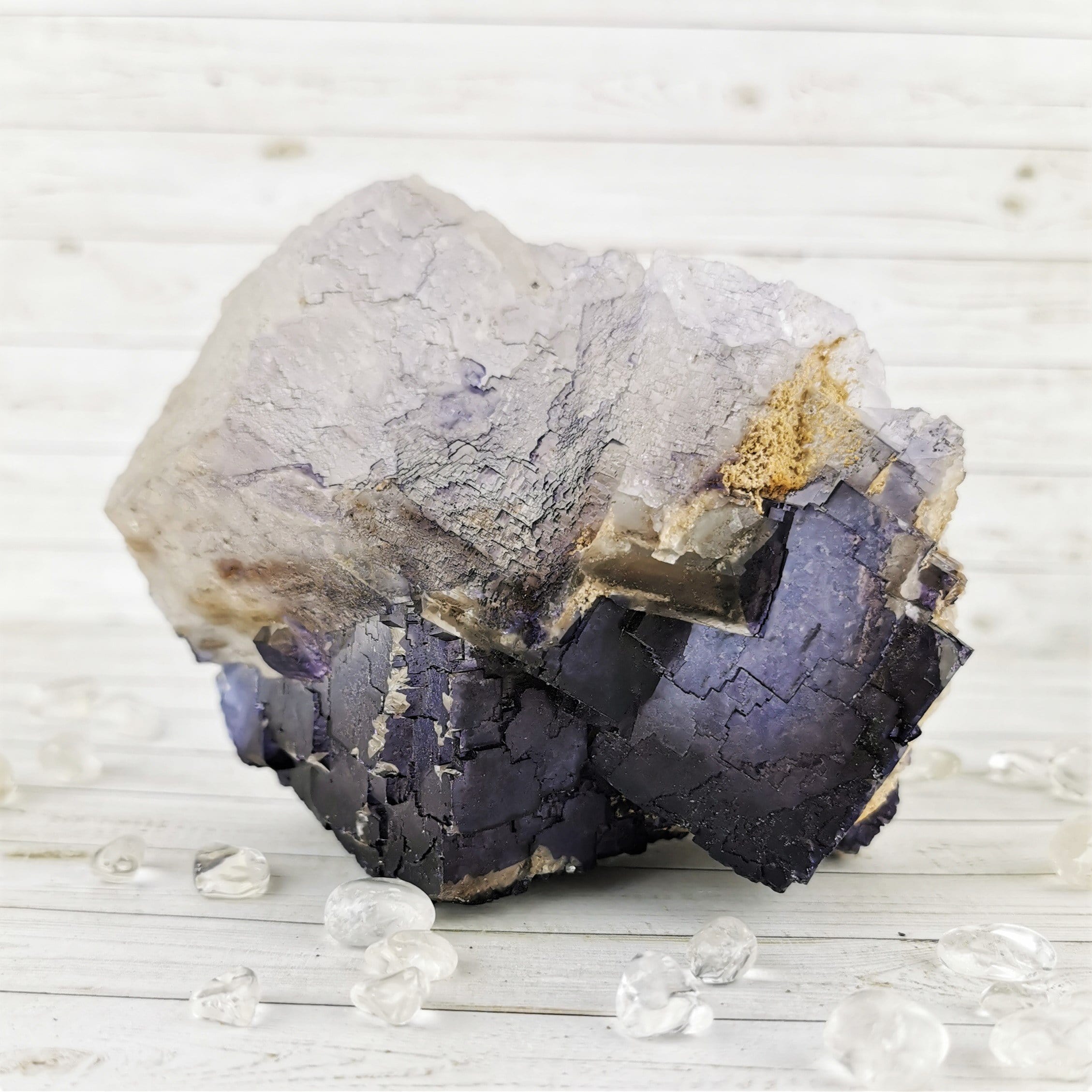 Natural Dark Purple Fluorite Crystal Specimen - Raw Fluorite Stone for Healing, Meditation & Energy Work - Perfect for Home Decor, Jewelry Making & Spiritual Gifts