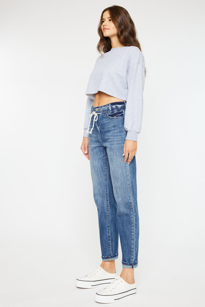 Dahlia Ultra High Rise Slouch Fit Jeans for Women - Stretch Denim Skinny Pants with Comfortable Waistband | Perfect for Casual Wear, Date Night & Everyday Outfits